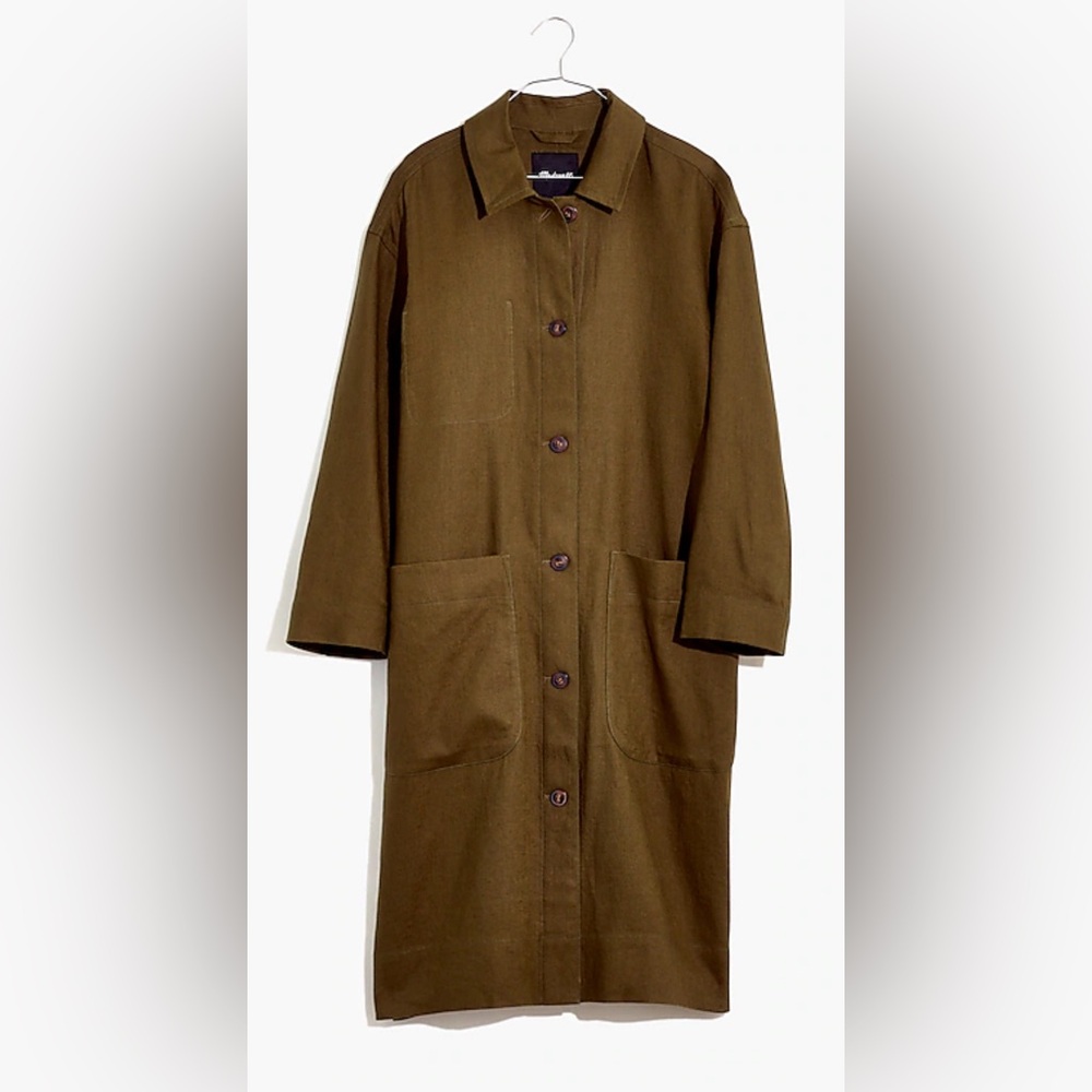 Madewell Linen Oversized Duster Coat